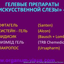 Бржеский В.В. Синдром "сухого глаза": что нового за 5 лет? Dry Eye news. Офтальмологический портал Орган зрения www.organum-visus.com