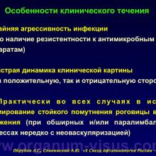 Обрубов А.С., Слонимский А.Ю. Анализ причин и результаты лечения пациентов с кератитами и язвами роговицы, связанных с ношением контактных линз. Доклад на «X Съезде офтальмологов России-2015». Портал Орган зрения www.organum-visus.com